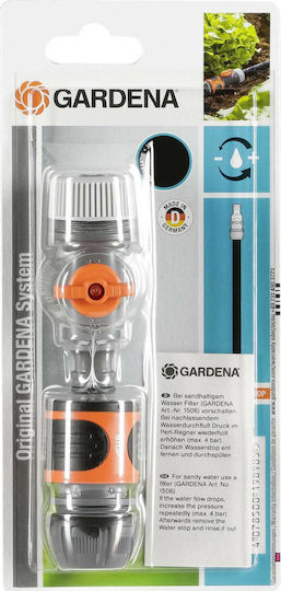 Gardena 01989-20 Irrigation Hose Connection with Switch 13mm 2pcs