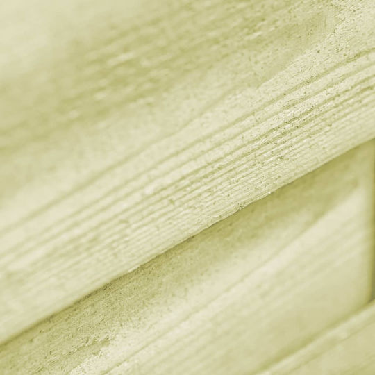 vidaXL Fence Gate Green from Impregnated Pine Wood Wooden Fence Gate in Beige Color 1.25x1.0m