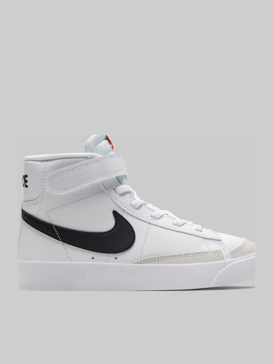 Blazer Mid Blazer Mid Vintage '77 Încălțăminte sport Inalta pentru copii cu scai Negru / Alb / Portocaliu