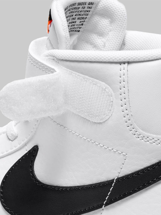 Blazer Mid Blazer Mid Vintage '77 Încălțăminte sport Inalta pentru copii cu scai Negru / Alb / Portocaliu