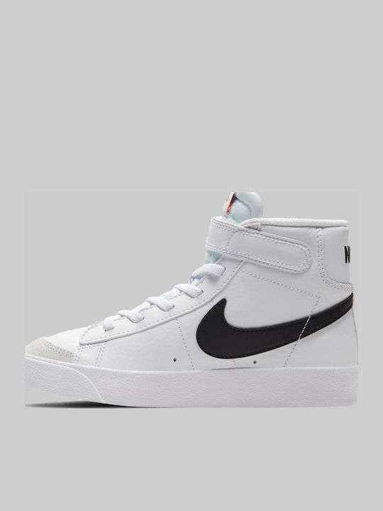 Blazer Mid Blazer Mid Vintage '77 Încălțăminte sport Inalta pentru copii cu scai Negru / Alb / Portocaliu