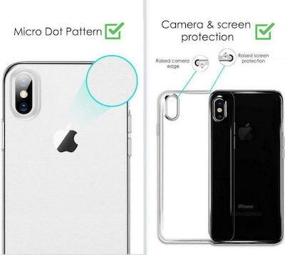 Powertech Perfect Clear 1mm Umschlag Rückseite Silikon 1mm Transparent (Galaxy S10) MOB-1334