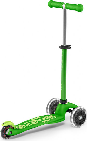 Micro Kids Scooter Mini Deluxe Led 3-Wheel for 2-5 Years Green