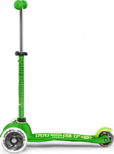 Micro Kids Scooter Mini Deluxe Led 3-Wheel for 2-5 Years Green