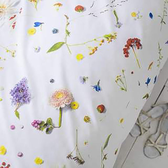 Snurk Flower Fields Set Kids Duvet Cover Single with Pillowcase Multicolored 135x200cm
