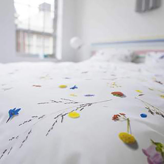 Snurk Flower Fields Set Kids Duvet Cover Single with Pillowcase Multicolored 135x200cm