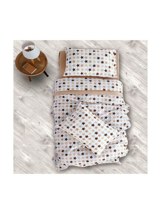 SB Home Stars Детски Плик за Завивка Единичен Памучен Beige 170x240бр