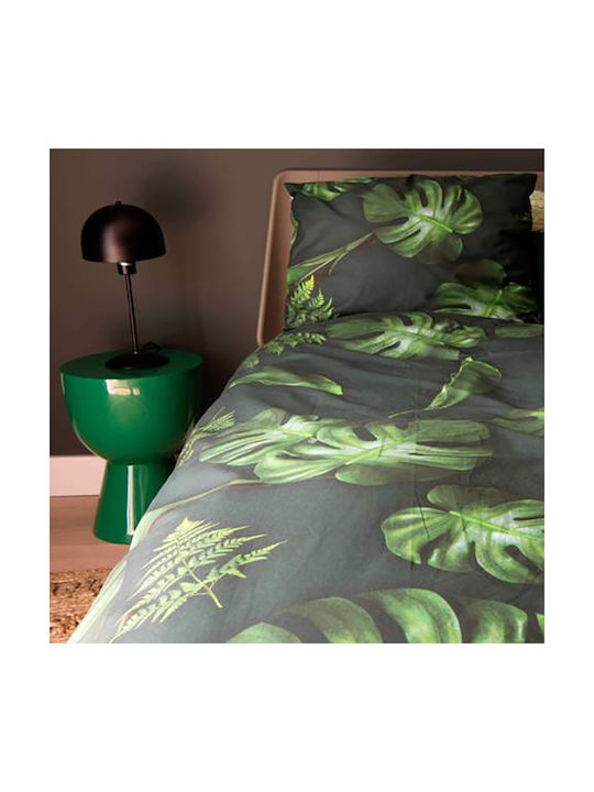 Snurk Forest Παιδική Παπλωματοθήκη Μονή Green 140x200εκ.