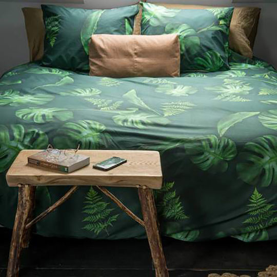 Snurk Forest Παιδική Παπλωματοθήκη Μονή Green 140x200εκ.