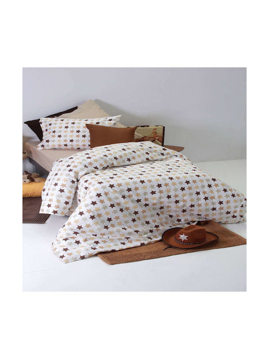 SB Home Stars Детски Плик за Завивка Единичен Памучен Beige 170x240бр