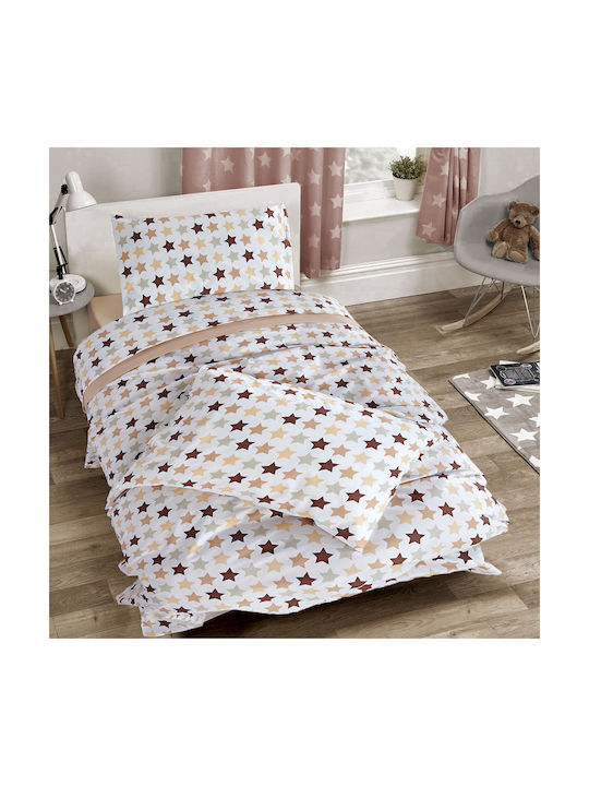 SB Home Stars Детски Плик за Завивка Единичен Памучен Beige 170x240бр