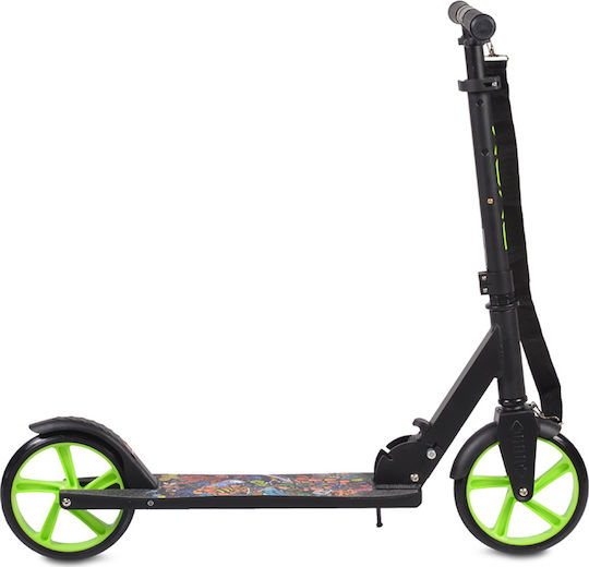 Byox Kids Scooter Foldable Flurry 2-Wheel for 10+ Years Green