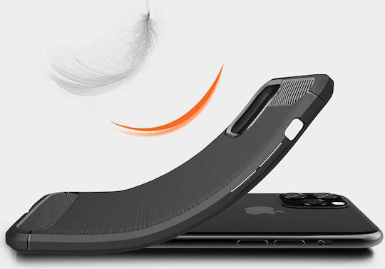 Powertech Back Cover Silicone Black (iPhone 11 Pro)