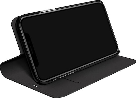 Black Rock Книга Изкуствена кожа Черен (iPhone XS Max)