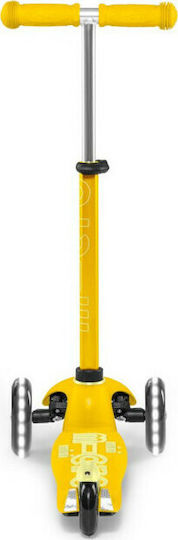 Micro Kids Scooter Mini Deluxe Led 3-Wheel for 2-5 Years Yellow