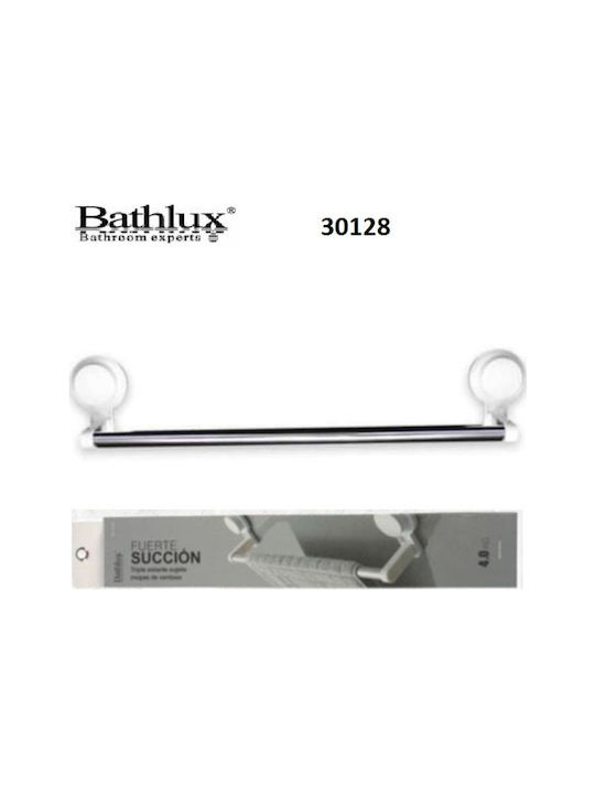 Bathlux 30128 Schiene Badezimmer Einzel Wandmontage Saugnapf Silber