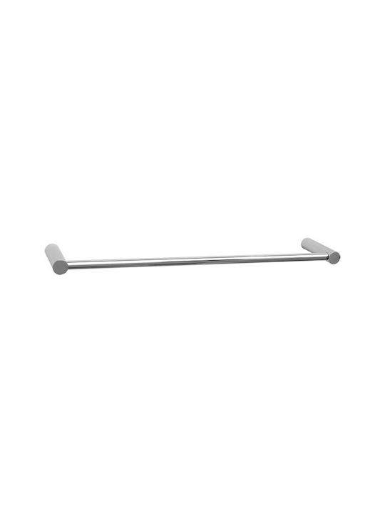 Verdi Ciao Single Wall-Mounted Bathroom Rail Silver