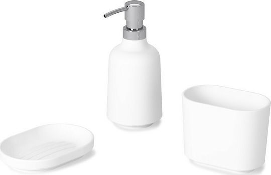 Umbra Step Tabletop Ceramic Dispenser White 384ml