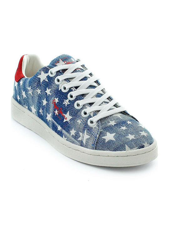 Pepe Jeans Club Stars Γυναικεία Sneakers Μπλε