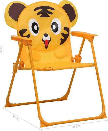 Garden Bistro Kids Table and Chairs Set Yellow vidaXL Garden Bistro Kids Table and Chairs Set Yellow vidaXL