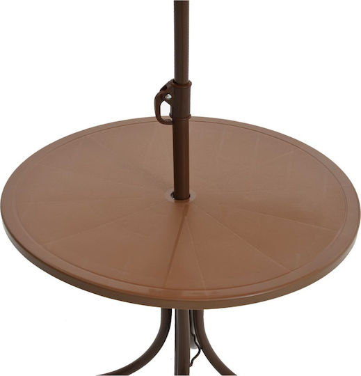 Garden Bistro Kids Table and Chairs Set Brown vidaXL