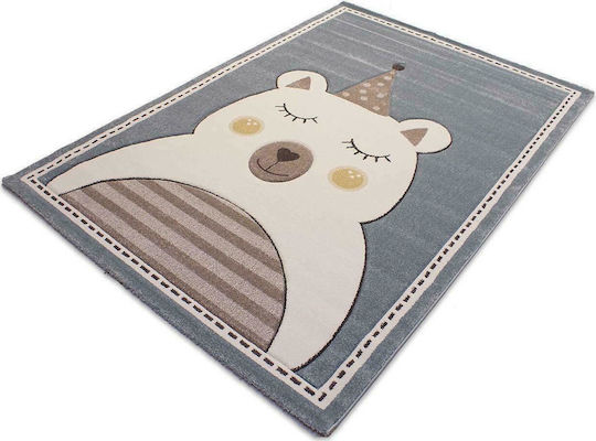 Tzikas Carpets 18649-030 Kinder Teppich Petrol Blau 133x190cm Dicke 13mm