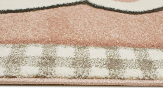 Tzikas Carpets 18648-055 Παιδικό Χαλί Ροζ 133x190cm Πάχους 13mm