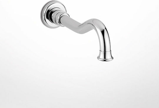 Bugnatese Oxford Built-in Faucet Spout for Bathtub Chrome