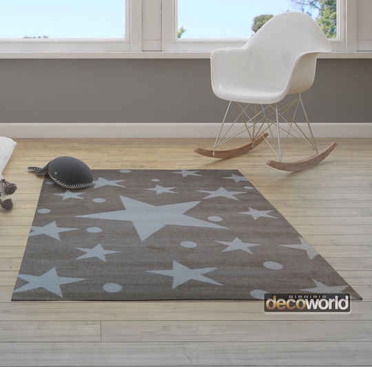 Alexander Carpets Breeze Stars Παιδικό Χαλί Αστέρια Καφέ 160x230cm Πάχους 10mm