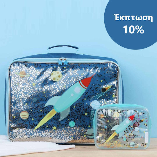 A Little Lovely Company Glitter Space Син 1бр