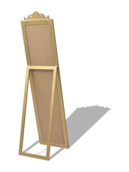 vidaXL Καθρέπτης με Χρυσό Ξύλινο Πλαίσιο 160x40cm
