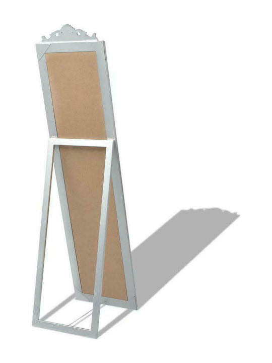 vidaXL Καθρέπτης με Ασημί Ξύλινο Πλαίσιο 160x40cm