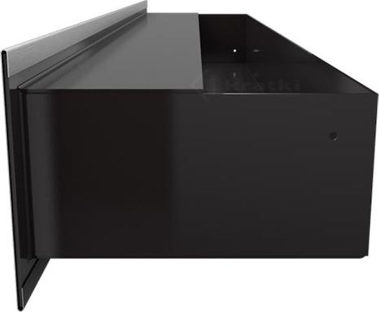 Kratki Ορθογώνια Περσίδα Τζακιού 80x9cm Inox