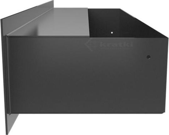 Kratki Perdea de aer pentru șemineu dreptunghiulară Perdea de aer pentru șemineu 60x9cm Gri