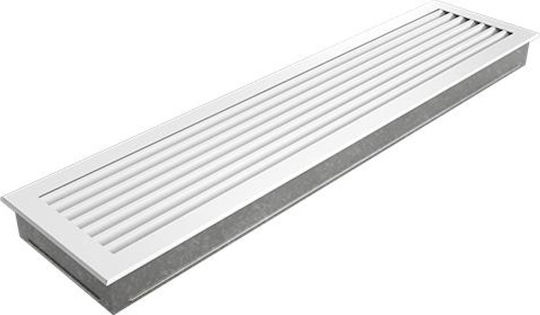 Kratki Fresh Ορθογώνια Περσίδα Τζακιού 70x17cm Λευκή