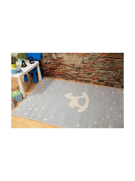 Ezzo Rocking Horse 8611AXY Παιδικό Χαλί Γαλάζιο 133x190cm