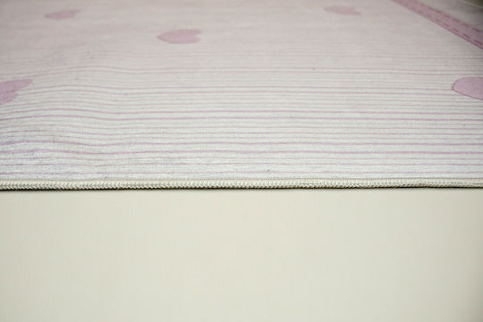 Tzikas Carpets 73013-021 Παιδικό Χαλί Καρδιές Ροζ 160x230cm
