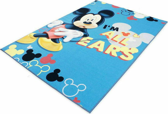 MK 02 Παιδικό Χαλί Mickey Μπλε 160x240cm