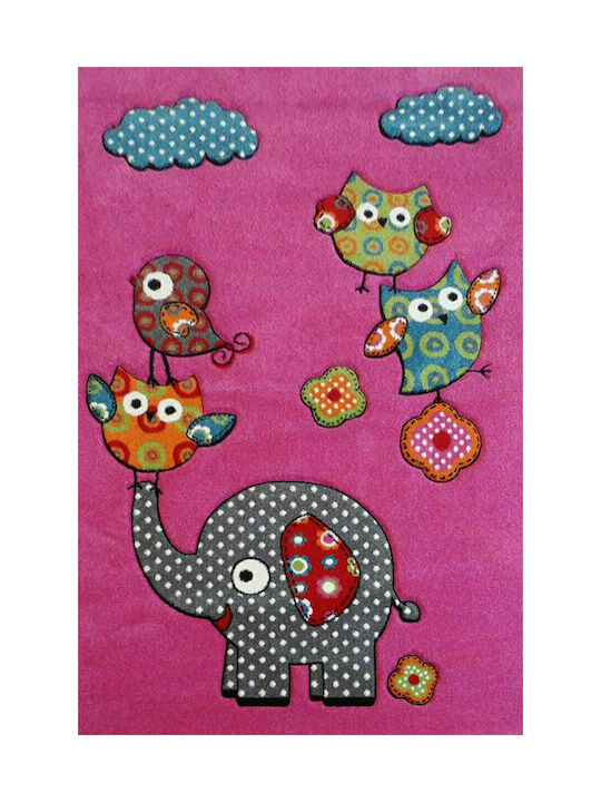 Tzikas Carpets 21077-055 Παιδικό Χαλί Φούξια 160x230cm Πάχους 13mm