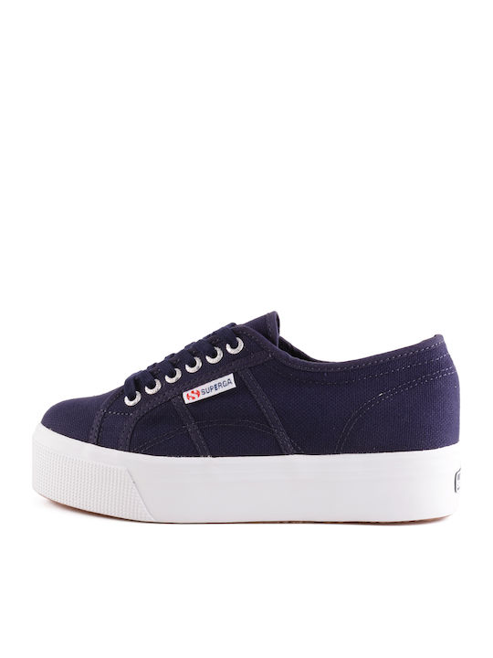 Superga 2790 Acotw Linea Up And Down Damen Flatforms Sneakers Lila