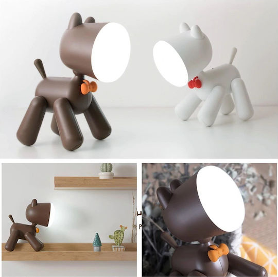 Allocacoc Παιδικό Διακοσμητικό Φωτιστικό Puppylamp Λευκό 15x9x21εκ.