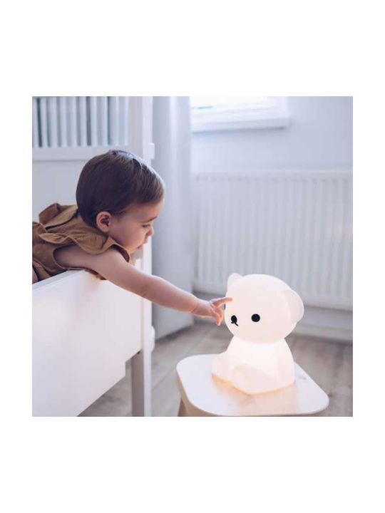 Mr Maria LED Kinder Dekorative Lampe Boris mit Farbwechsel Weiß 14x20x21εκ.