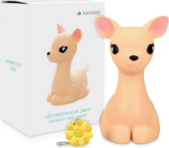 Navaris Led Kids Decorative Lamp Deer Beige