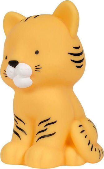 A Little Lovely Company Led Kids Decorative Lamp Tiger Yellow 10.7x14.5x9.6εκ.