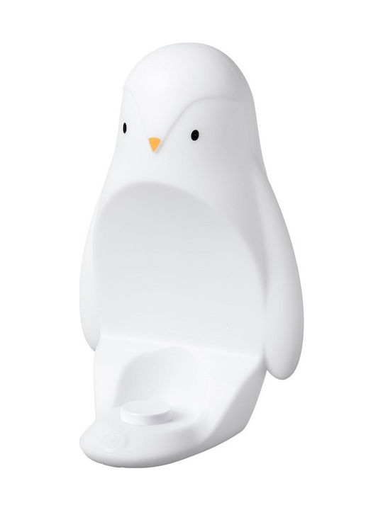 Grobag Kids Decorative Lamp Touch Penguin White