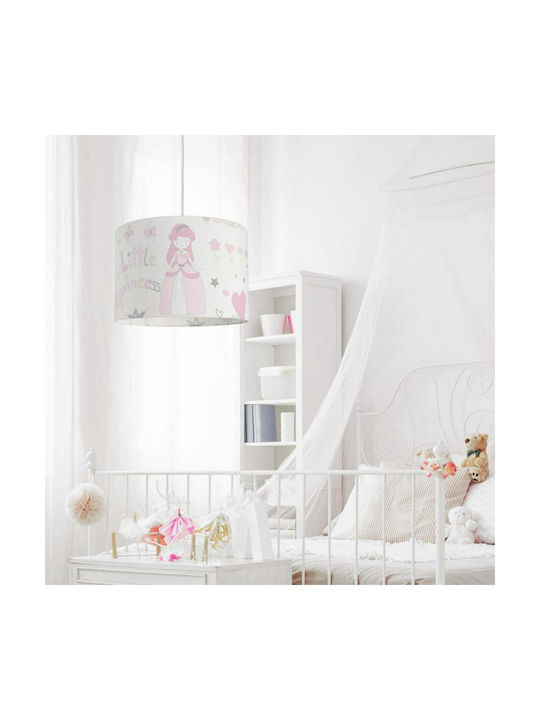 Veis Hesperis Kids - Little Princess Einfaches Licht Kinderdeckenleuchte Deckenleuchte 60W mit Fassung E27 Rosa