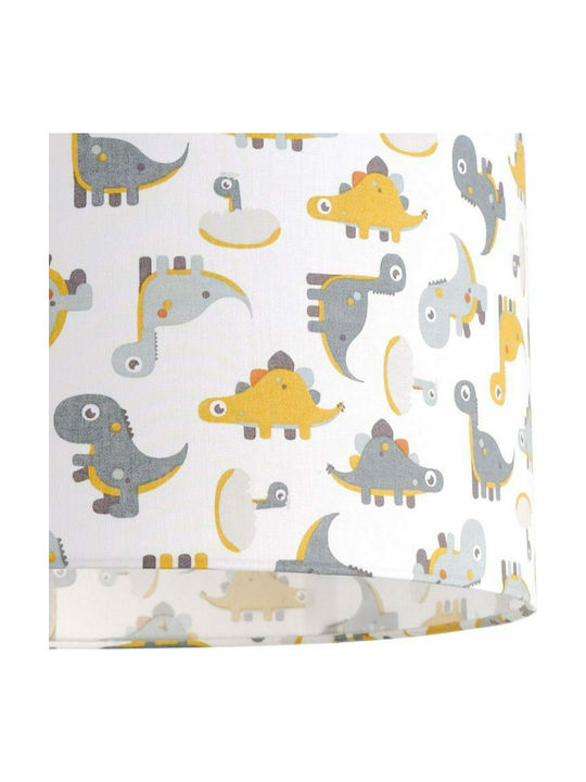 Veis Little DInos Einfaches Licht Kinderdeckenleuchte Deckenleuchte 60W mit Fassung E27 Mehrfarbig 35x24cm