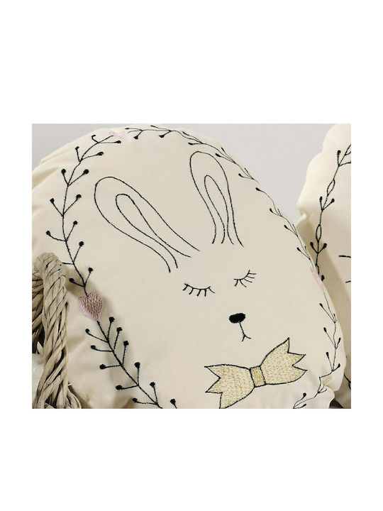 Down Town Home Παιδικό Διακοσμητικό Μαξιλάρι Rabbit Μπεζ 25x30εκ.
