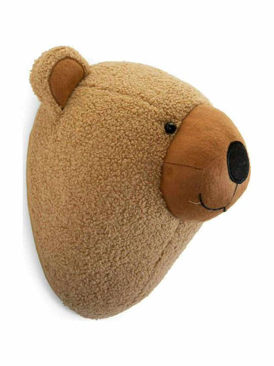 Childhome Cap de Animal Decorativ pentru Copii Animale Maro din Țesătură Teddy Bear 29x20x31εκ.