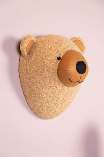 Childhome Kids Decorative Animal Bust Animals Brown made of Fabric Teddy Bear 29x20x31εκ.